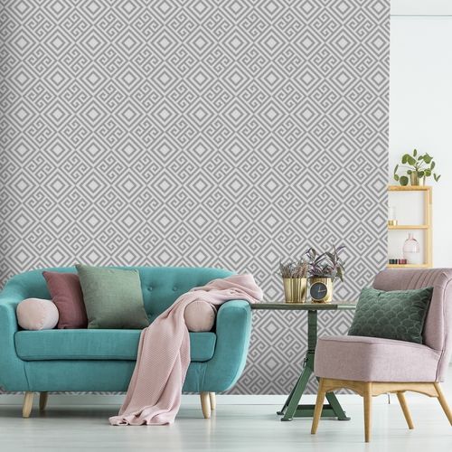 Tapeta Do Salonu ABSTRAKCJA Wzór Geometryczny 3D na Arena.pl