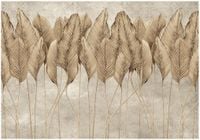 FOTOTAPETA LIŚCIE PIÓRA 3D BETON DO SYPIALNI SALONU TAPETA ŚCIENNA 400x280