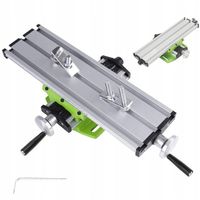 Stół przesuwny z trzema rowkami T do wiertarek i frezarek do wiertarek