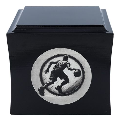 Urna na prochy z motywem koszykówki Czarny / Design1 na Arena.pl