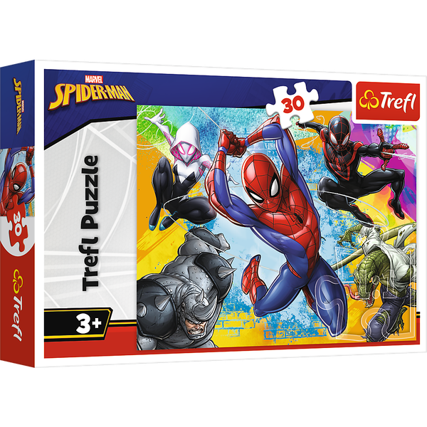Puzzle - 30 - Kolory Spider-Man'a - Disney Marvel Spiderman - Trefl 18307 zdjęcie 1