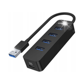 HUB USB-A Unitek H1117A 4xUSB-A 3.1, aktywny, 10W