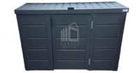 Zabudowa koszy na śmieci obudowa kubłów 177x65x110 cm 3x120L ID498