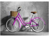 100 70CM OBRAZ PŁÓTNO FIOLETOWA DAMKA PŁÓTNO RAMA