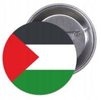 Przypinki buttony FLAGA PALESTYNA z grafiką TANIO