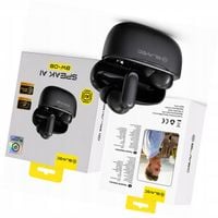 TWS słuchawki BW-08 translator AI czarne real-time do Motorola Moto G04