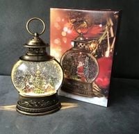 Ozdoba Świąteczna Latarnia Lampion Led Z Pozytywką Domki W Choinkach