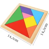 Tangram gra logiczna układanka kreatywna klocki drewniane puzzle dla dzieci