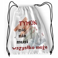 Plecak Dla Tymona Sportowy Szkolny Worek Torba Z Nadrukiem Ze Zdjęciem
