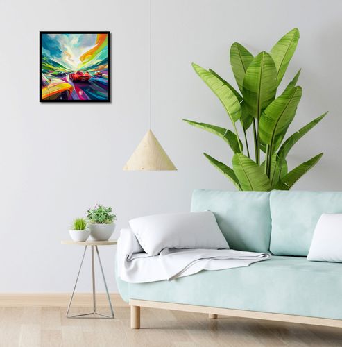 Plakat 40x40cm Wyścig Przy Barwach na Arena.pl