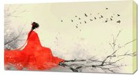 Obraz 90x50cm Diva Na Gałęzi