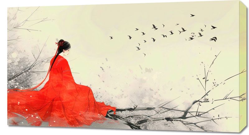 Obraz 90x50cm Diva Na Gałęzi zdjęcie 1