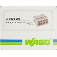 WAGO Szybkozłączka na drut 8x0,5-2,5mm 2273-208 50 SZTUK