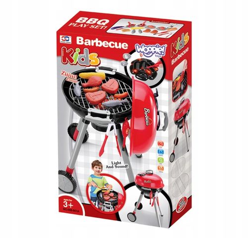 Interaktywny Grill dla Dzieci ze Światłem i Dźwiękiem + Akcesoria Woopie 3+ na Arena.pl
