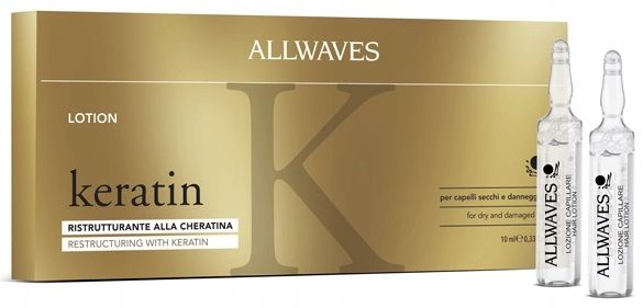 ALLWAVES Ampułki do włosów z keratyną 12x10ml zdjęcie 1