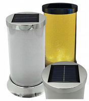 Wkład SOLARNY LED Ciepły Świeczka LED DEKORACYJNY 16cm Brokat Nocny