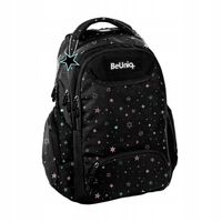PLECAK SZKOLNY BEUNIQ MŁODZIEŻOWY BEUNIQ STARS CZARNY W GWIAZDKI