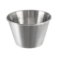 Miseczka Stalowa na Sos Dip Sosjerka Miska Dipówka Pojemnik 9,5 cm 240 ml