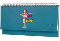 Terminarz dla trenerki 2026 tygodniowy kalendarz leżący biurkowy