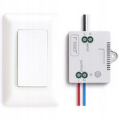 BEZBATERYJNY BEZPRZEWODOWY WŁĄCZNIK WYŁĄCZNIK ŚWIATŁA ŚCIENNY LED