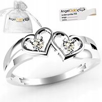 SREBRNY PIERŚCIONEK UROCZE SERDUSZKA PR.925 AŻUR