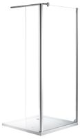 Kabina ścianka prysznicowa FLIT DUO 100+30x190 szkło hartowane 5 mm chrom