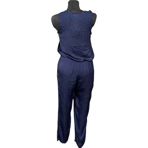 Kombinezon Damski Bez Rękawów Lekki Wygodny Granatowy Rozmiar 36 na Arena.pl