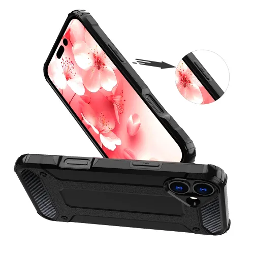 etui hybrid armor pancerne na iphone 16 - czarne na Arena.pl