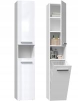 Szafka łazienkowa stojąca TopEshop Nell III biały połysk 31x30x174 cm