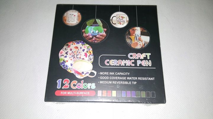 Pisaki do malowania ceramiki 12 kolorów RATEL zdjęcie 4