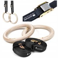 KÓŁKA GIMNASTYCZNE obręcze DREWNIANE SAPPHIRE crossfit KOŁA do