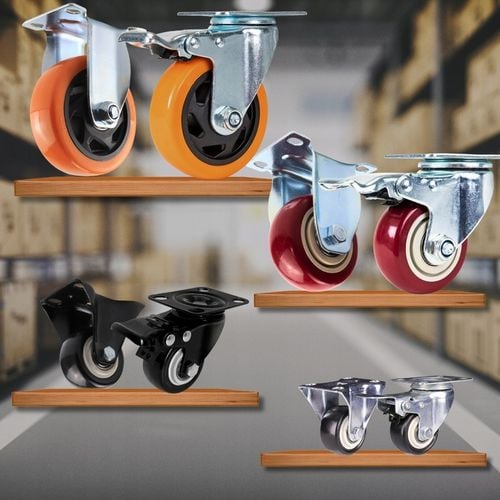 OBROTOWE KÓŁKO 75mm Z HAMULCEM do 460kg TRZPIEŃ Gwint M12x30mm 1szt na Arena.pl