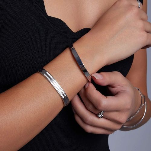 srebrna bransoletka sztywna bangle - bsc6468 na Arena.pl