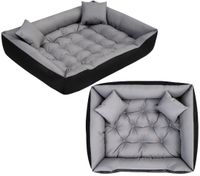 legowisko dla psa kojec ecco 145x115 cm wodoodporne szare