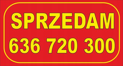 Tablica Szyld SPRZEDAM Wynajmę Działkę 100x50cm na Arena.pl