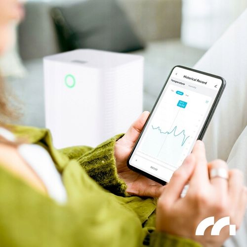 WYDAJNY OSUSZACZ POWIETRZA POCHŁANIACZ WILGOCI CICHY WiFi TIMER na Arena.pl