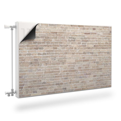 MATA Magnetyczna Kaloryfera Beżowe Cegły Mur 3D 100cm x 60cm na Arena.pl