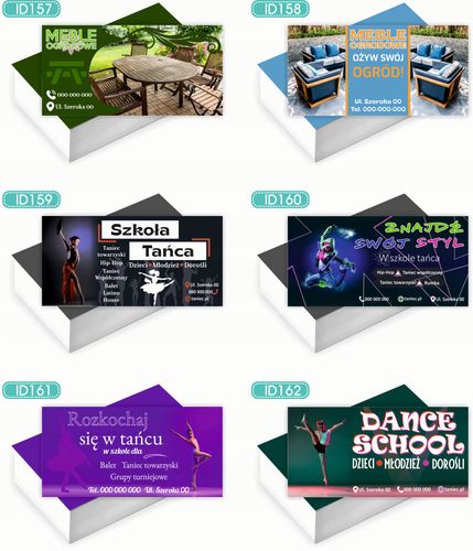Wizytówki firmowe 100szt DUŻO WZORÓW do wyboru DOŻYNKI PARAFIALNE na Arena.pl