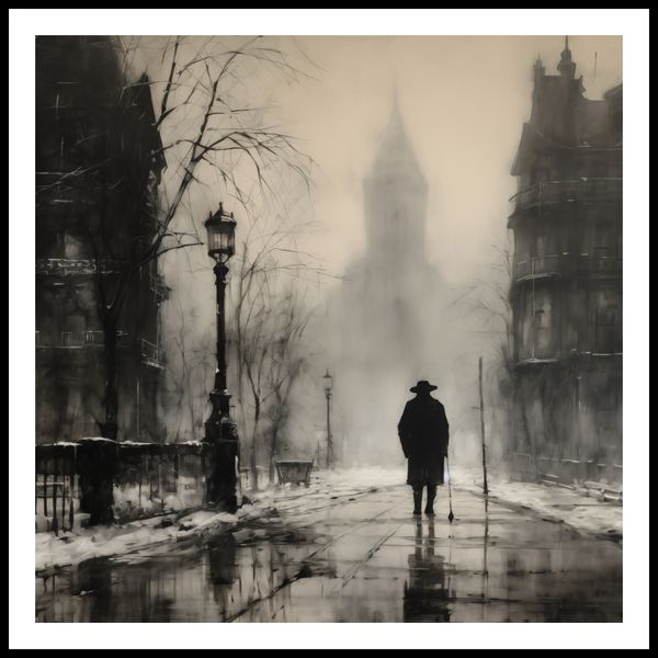 Plakat 100x100cm Mgła nad Londynem zdjęcie 3