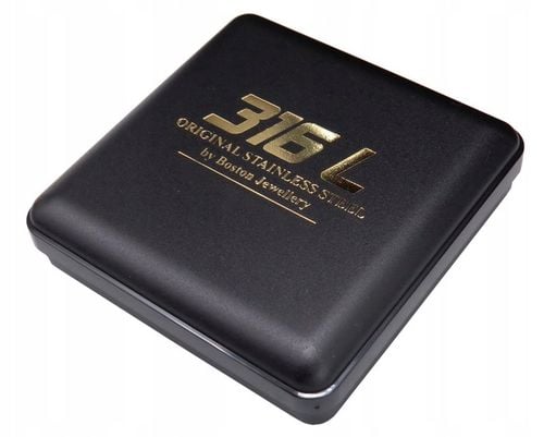 SREBRNY ŁAŃCUSZEK Z KRZYŻYKIEM STAL CHIRURGICZNA 316L SPLOT KRÓLEWSKI 60CM na Arena.pl