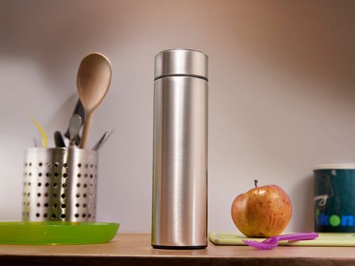 kubek termiczny termos smart led 500ml srebrny na Arena.pl