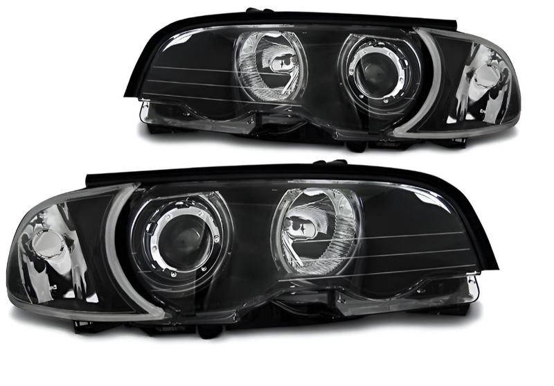LAMPY REFLEKTORY Do BMW E46 COUPE CABRIO Od 1999 Do 2003 BIAŁE RINGI LED zdjęcie 1
