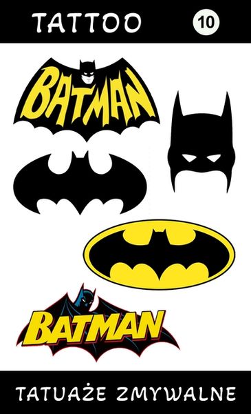 Tatuaże zmywalne Batman zdjęcie 1