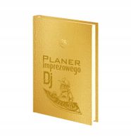 Planer dla dj tyg. ksiażkowy kalendarz A5 złoty srebrny 2026 grawer