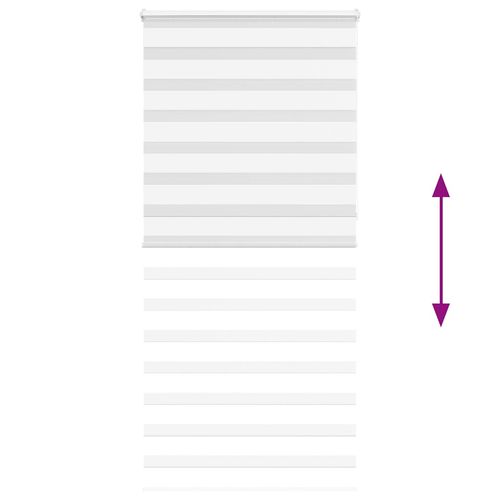 Roleta zebra, biała, szerokość tkaniny 95,9 cm, poliester na Arena.pl