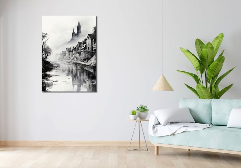 Obraz 70x100cm Mglisty Refleks zdjęcie 2