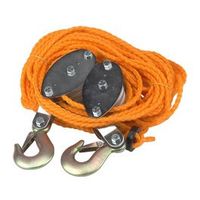 WIELOKRĄŻEK ZBLOCZE LINKĄ 1000KG 20M HAKI WYGODNY MOCNA LINA