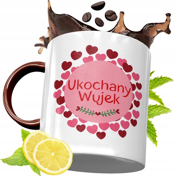 Kubek Bordowy Dla Wujka Na Urodziny Prezent Z Nadrukiem Ze Zdjęciem zdjęcie 1