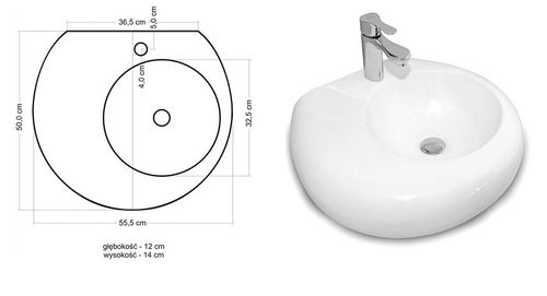 Umywalka ceramiczna SHE na Arena.pl
