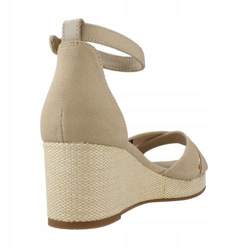 TOMMY HILFIGER ORYGINALNE SANDAŁY KOTURNY SPRZĄCZKA BEŻOWE 40 na Arena.pl